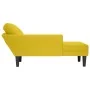 Tumbona con almohada y reposabrazo derecho terciopelo amarillo by , Daybeds - Ref: Foro24-4009813, Price: 125,03 €, Discount: %