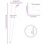 Patas para mesa de centro cónicas 4 uds acero antracita 30-31cm by , Table legs - Ref: Foro24-4012510, Price: 37,09 €, Discou...