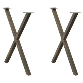 Patas para mesa comedor forma X 2uds acero natural 70x(72-73)cm von , Tischbeine - Ref: Foro24-4012919, Preis: 59,14 €, Rabat...