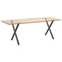 Patas para mesa comedor forma X 2uds acero natural 70x(72-73)cm by , Table legs - Ref: Foro24-4012919, Price: 59,14 €, Discou...