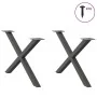 Patas para mesa de centro en forma de X 2 uds antracita acero by , Table legs - Ref: Foro24-4012906, Price: 57,15 €, Discount: %