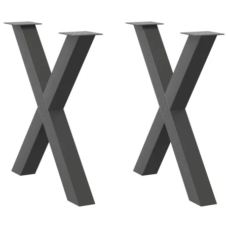 Patas para mesa de comedor en forma de X 2 uds antracita acero von , Tischbeine - Ref: Foro24-4012978, Preis: 110,40 €, Rabat...