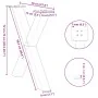 Patas para mesa de comedor en forma de X 2 uds antracita acero von , Tischbeine - Ref: Foro24-4012978, Preis: 110,40 €, Rabat...