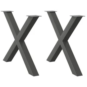 Patas para mesa de comedor en forma de X 2 uds antracita acero von , Tischbeine - Ref: Foro24-4012986, Preis: 121,62 €, Rabat...