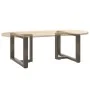Patas de mesa centro forma T 2uds acero natural 70x25x(42-43)cm de , Patas para mesas - Ref: Foro24-4013039, Precio: 88,80 €,...