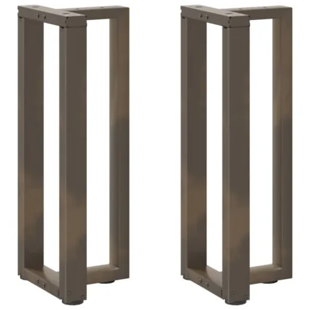 Patas mesa consola forma T 2 uds acero natural 38x25x(72-73) cm von , Tischbeine - Ref: Foro24-4013047, Preis: 91,43 €, Rabat...