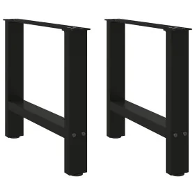 Patas de mesa de centro acero negro 2 uds 60x(42-43) cm von , Tischbeine - Ref: Foro24-4013284, Preis: 65,67 €, Rabatt: %
