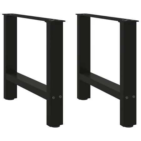 Patas de mesa de centro acero negro 2 uds 60x(42-43) cm von , Tischbeine - Ref: Foro24-4013284, Preis: 65,80 €, Rabatt: %