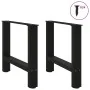 Patas de mesa de centro acero negro 2 uds 60x(42-43) cm von , Tischbeine - Ref: Foro24-4013284, Preis: 65,80 €, Rabatt: %
