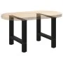 Patas de mesa de centro acero negro 2 uds 60x(42-43) cm von , Tischbeine - Ref: Foro24-4013284, Preis: 65,80 €, Rabatt: %