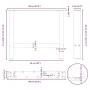 Patas de mesa de centro acero negro 2 uds 60x(42-43) cm von , Tischbeine - Ref: Foro24-4013284, Preis: 65,80 €, Rabatt: %
