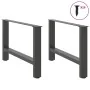 Patas de mesa de centro antracita 2 unidades 70x(42-43)cm acero by , Table legs - Ref: Foro24-4013290, Price: 70,13 €, Discou...
