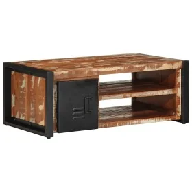 Mesa de centro multicolor 90x50x36 cm madera maciza reciclada by , Coffee table - Ref: Foro24-4013554, Price: 195,04 €, Disco...