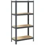 Estantería de 4 baldas acero y madera contrachapada antracita von , Industrieregale - Ref: Foro24-4016936, Preis: 43,05 €, Ra...