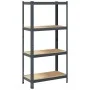 Estantería de 4 baldas acero y madera contrachapada antracita von , Industrieregale - Ref: Foro24-4016936, Preis: 43,05 €, Ra...