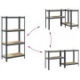 Estantería de 4 baldas acero y madera contrachapada antracita von , Industrieregale - Ref: Foro24-4016936, Preis: 43,05 €, Ra...
