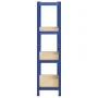 Estantería almacenaje 4 niveles azul madera contrachapada acero by , Industrial shelving - Ref: Foro24-4016934, Price: 43,20 ...