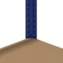 Estantería almacenaje 4 niveles azul madera contrachapada acero by , Industrial shelving - Ref: Foro24-4016934, Price: 43,20 ...