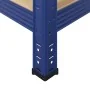 Estantería almacenaje 4 niveles azul madera contrachapada acero by , Industrial shelving - Ref: Foro24-4016934, Price: 43,20 ...