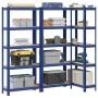 Estanterías de 5 baldas 3 uds madera contrachapada y acero azul von , Industrieregale - Ref: Foro24-4016941, Preis: 98,66 €, ...