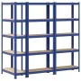 Estanterías de 5 baldas 3 uds madera contrachapada y acero azul von , Industrieregale - Ref: Foro24-4016941, Preis: 98,66 €, ...