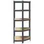 Estantería de esquina 5 niveles madera y acero gris antracita von , Industrieregale - Ref: Foro24-4016955, Preis: 89,43 €, Ra...