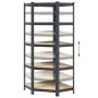 Estantería de esquina 5 niveles madera y acero gris antracita von , Industrieregale - Ref: Foro24-4016955, Preis: 89,43 €, Ra...