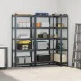 Estante almacenaje 5 niveles 3 uds acero y madera contrachapada by , Industrial shelving - Ref: Foro24-4016943, Price: 99,96 ...