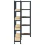 Estante almacenaje 5 niveles 3 uds acero y madera contrachapada by , Industrial shelving - Ref: Foro24-4016943, Price: 99,96 ...