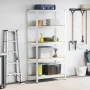 Estantería almacenaje 5 niveles contrachapada y acero plata by , Industrial shelving - Ref: Foro24-4016960, Price: 60,75 €, D...