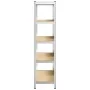 Estantería almacenaje 5 niveles contrachapada y acero plata by , Industrial shelving - Ref: Foro24-4016960, Price: 60,75 €, D...