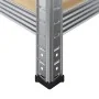 Estantería almacenaje 5 niveles contrachapada y acero plata by , Industrial shelving - Ref: Foro24-4016960, Price: 60,75 €, D...