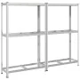 Estantes para neumáticos de 2 capas 2 uds acero plateados by , Industrial shelving - Ref: Foro24-4016969, Price: 107,39 €, Di...