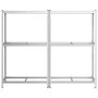 Estantes para neumáticos de 2 capas 2 uds acero plateados by , Industrial shelving - Ref: Foro24-4016969, Price: 107,39 €, Di...