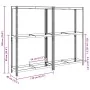 Estantes para neumáticos de 2 capas 2 uds acero plateados by , Industrial shelving - Ref: Foro24-4016969, Price: 107,39 €, Di...