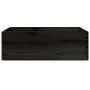 Caja de madera con asas madera maciza pino negra 40x30x13 cm by , Storage baskets - Ref: Foro24-4017399, Price: 30,30 €, Disc...
