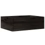 Caja de madera con asas madera maciza pino negra 40x30x13 cm by , Storage baskets - Ref: Foro24-4017399, Price: 30,30 €, Disc...