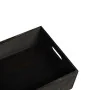 Caja de madera con asas madera maciza pino negra 40x30x13 cm by , Storage baskets - Ref: Foro24-4017399, Price: 30,30 €, Disc...