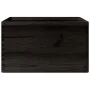 Caja de madera con asas madera maciza pino negra 40x30x23 cm by , Storage baskets - Ref: Foro24-4017400, Price: 38,30 €, Disc...
