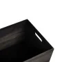 Caja de madera con asas madera maciza pino negra 40x30x23 cm by , Storage baskets - Ref: Foro24-4017400, Price: 38,30 €, Disc...