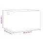 Caja de madera con asas madera maciza pino negra 40x30x23 cm by , Storage baskets - Ref: Foro24-4017400, Price: 38,30 €, Disc...