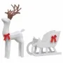 Decoración navideña reno y trineo 100 LED blanco frío de , Luces de Navidad - Ref: Foro24-4019493, Precio: 88,52 €, Descuento: %