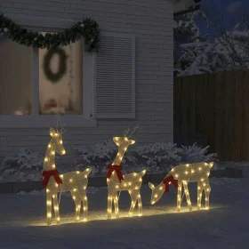 Decoración navideña reno 3 uds 90 LED blanco cálido von , Weihnachtsbeleuchtung - Ref: Foro24-4019500, Preis: 56,57 €, Rabatt: %