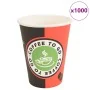 Tazas de café de papel 1000 uds 12oz 300ml rojo y negro von , Einwegbecher - Ref: Foro24-4102788, Preis: 72,18 €, Rabatt: %