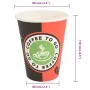 Tazas de café de papel 1000 uds 12oz 300ml rojo y negro von , Einwegbecher - Ref: Foro24-4102788, Preis: 72,18 €, Rabatt: %