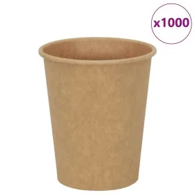 Tazas de café de papel 1000 uds 8oz 200ml marrón by , Disposable cups - Ref: Foro24-4102795, Price: 75,76 €, Discount: %
