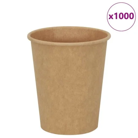 Tazas de café de papel 1000 uds 8oz 200ml marrón by , Disposable cups - Ref: Foro24-4102795, Price: 75,76 €, Discount: %