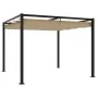 Cenador de jardín con techo retráctil acero topo 3x3 m von , Zelte und Pavillons - Ref: Foro24-4003961, Preis: 378,71 €, Raba...