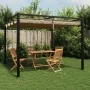 Cenador de jardín con techo retráctil acero topo 3x3 m von , Zelte und Pavillons - Ref: Foro24-4003961, Preis: 378,71 €, Raba...