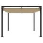 Cenador de jardín con techo retráctil acero topo 3x3 m von , Zelte und Pavillons - Ref: Foro24-4003961, Preis: 378,71 €, Raba...